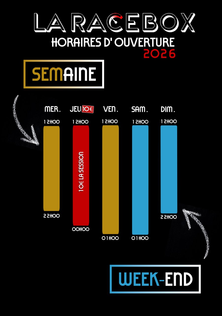 Fiche des horaires La Racebox