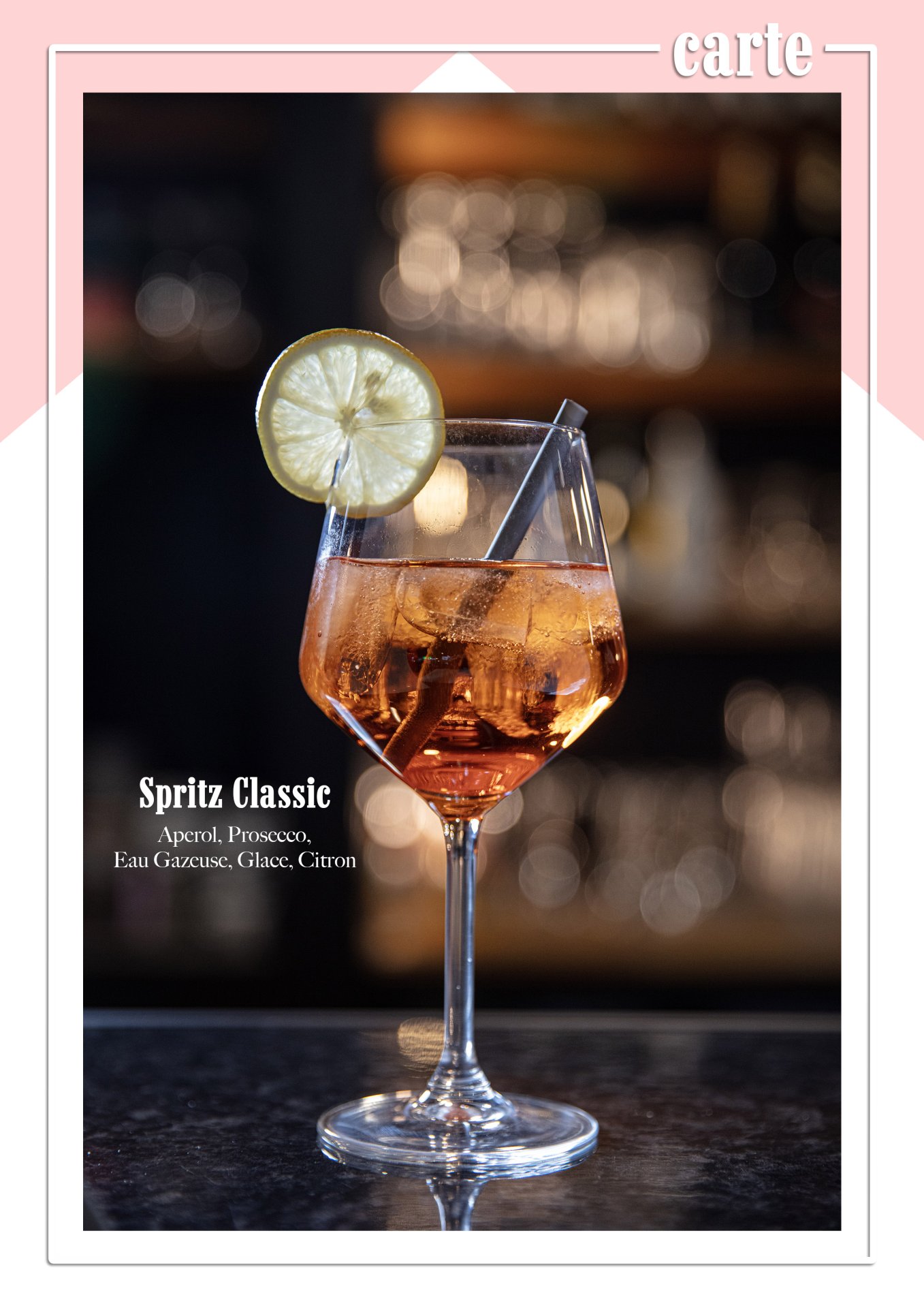 Cocktail Spritz classic et pintes à 5€ ! 
